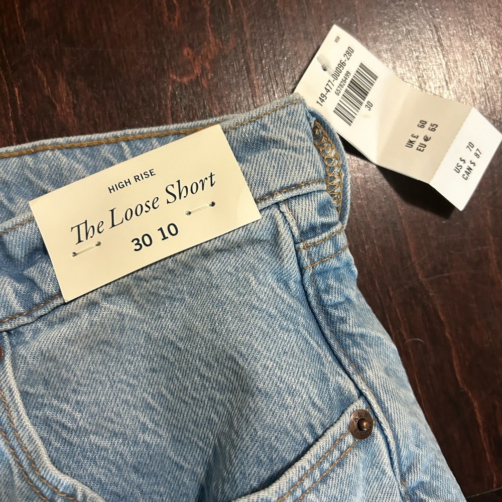 NWT Abercrombie & Fitch High Rise Loose Short - Picture 6 of 7
